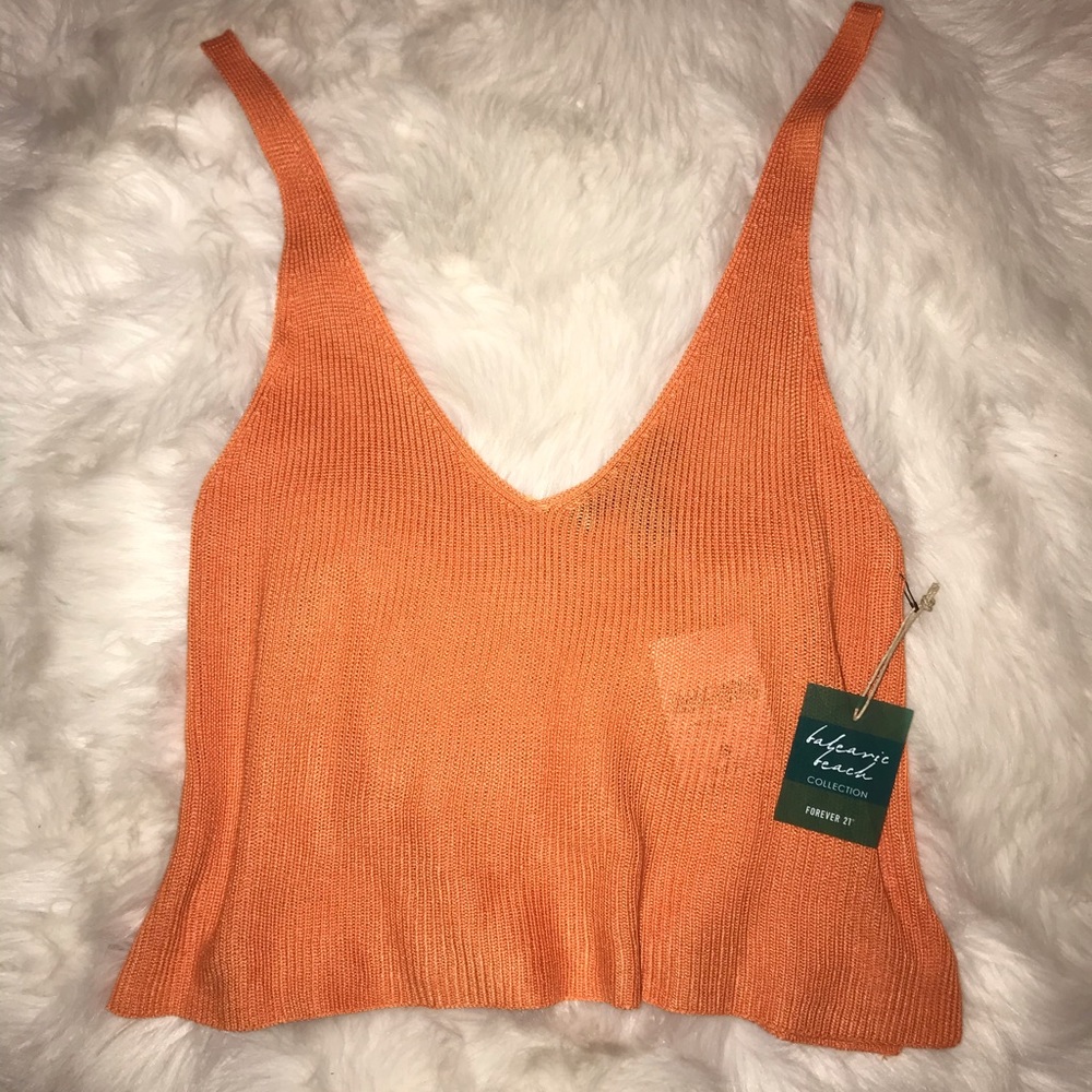 Orange tank top